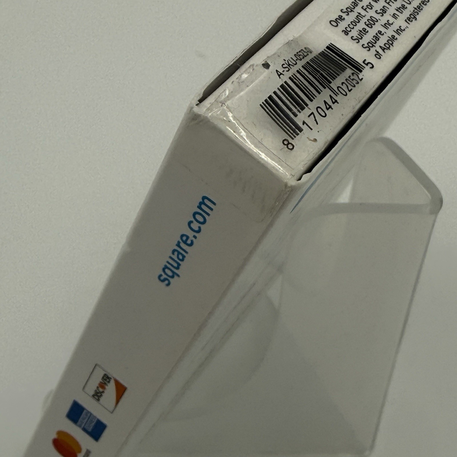 Square Reader Magstripe Lightning Connector A-SKU-0523 New Sealed Box Wear