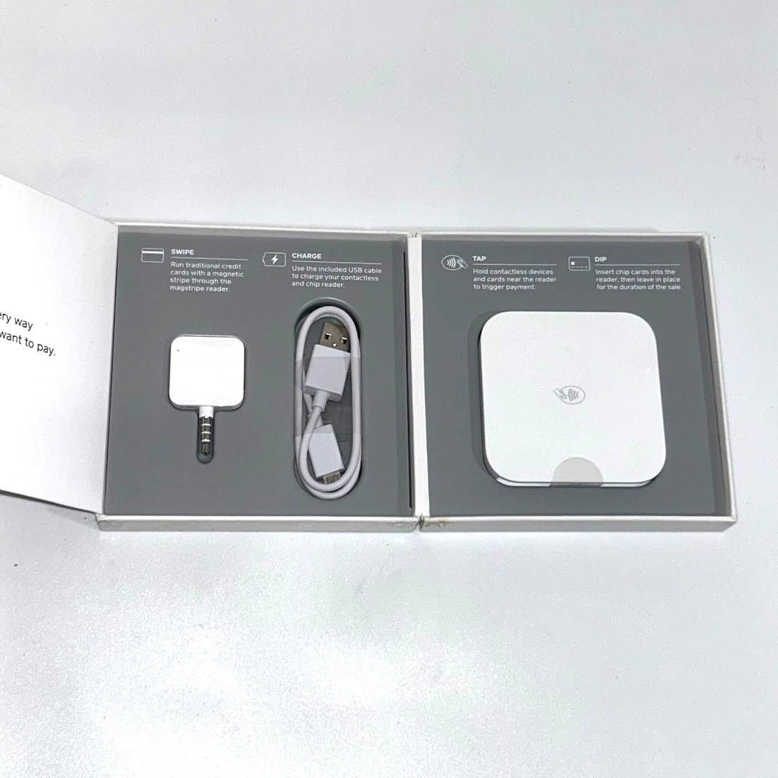 Square Credit Card Reader for Contactless Chip And Portable Mag Stripe Model S6