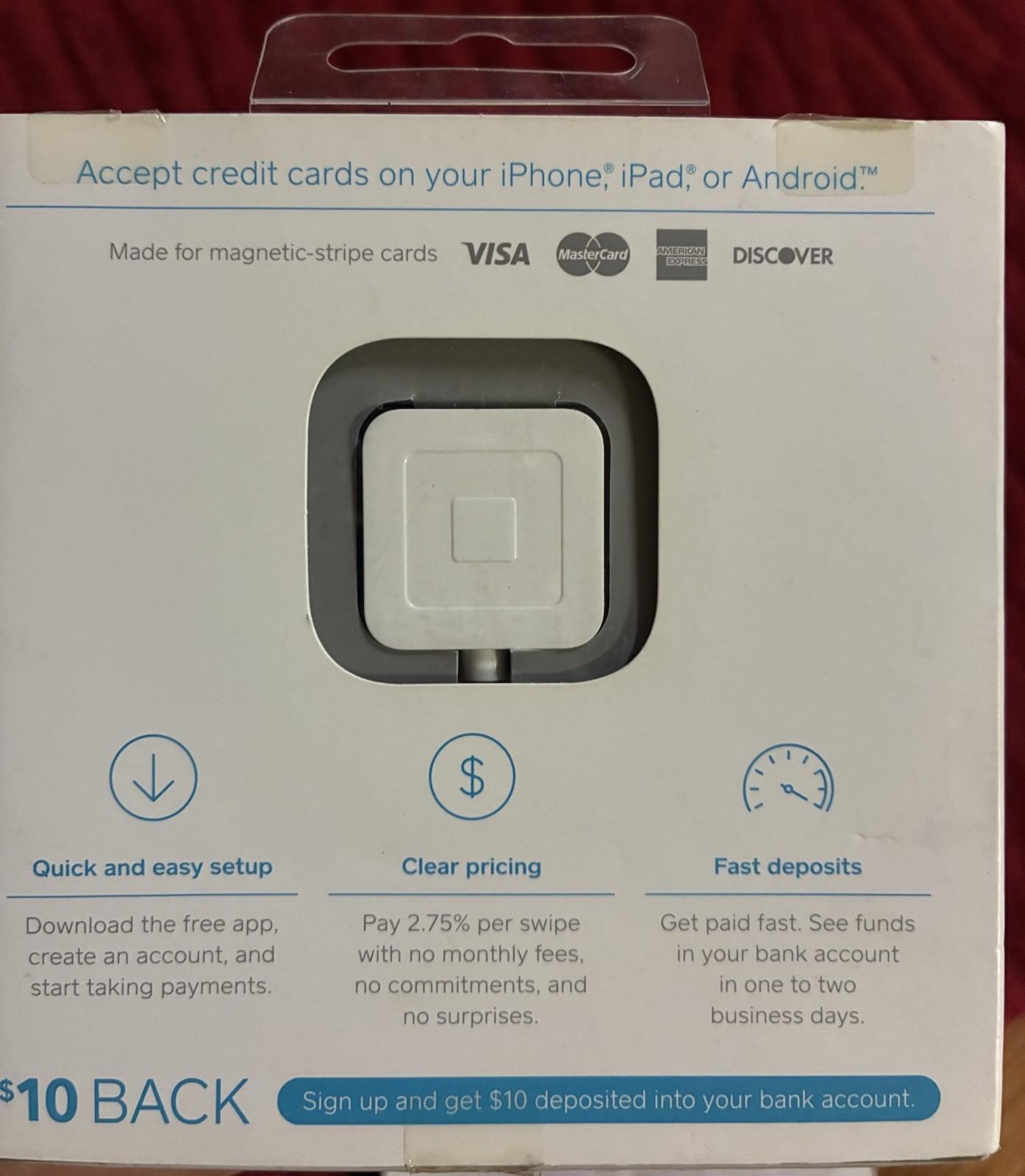 Square Square Reader Magstripe Credit Card Reader for iPhone iPad Android