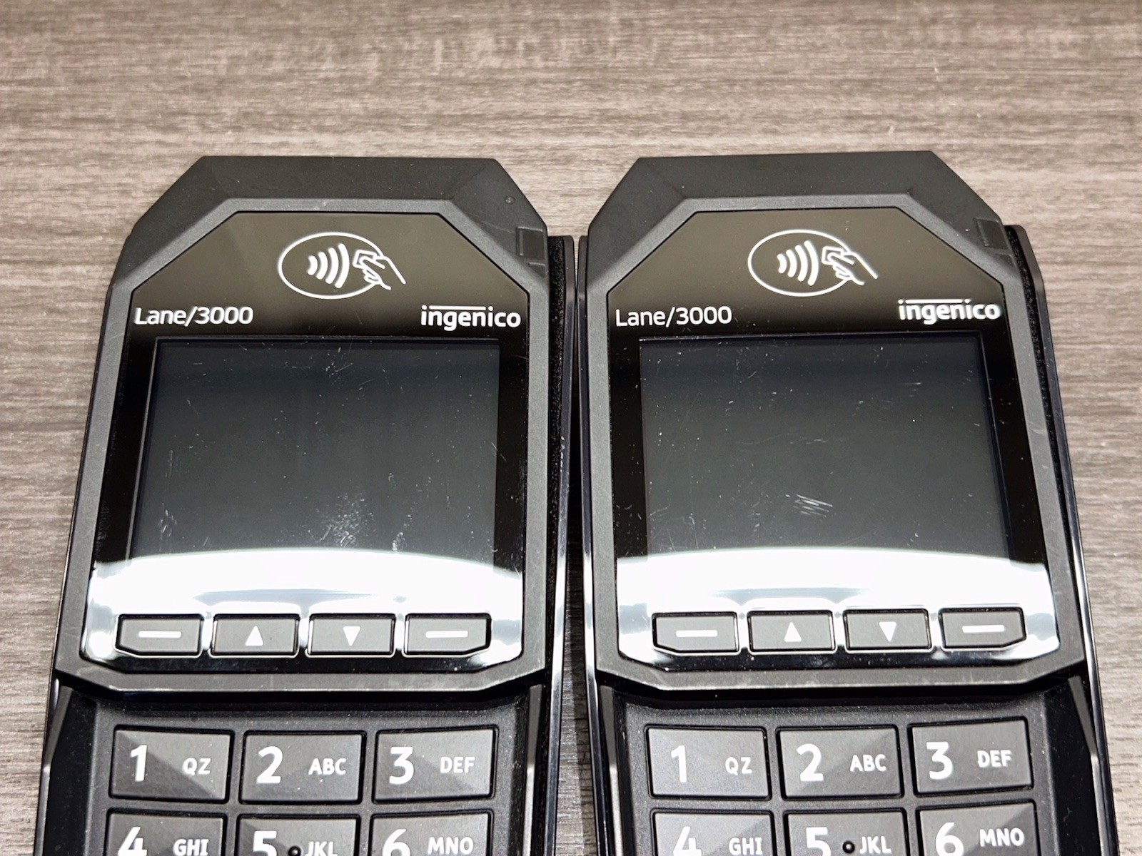 Lot Of 2 Ingenico Lane/3000 USB Credit Card Reader Machine Terminal Pin Pad D424
