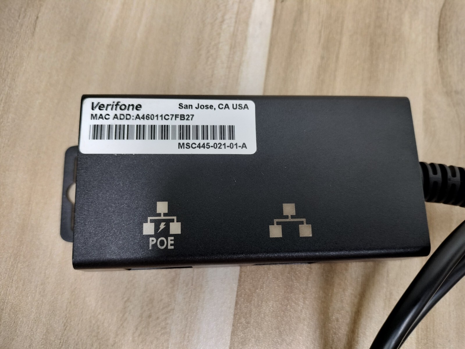 Verifone (MSC445-021-01-A) M4 PoE ETH Ethernet Cable Assembly
