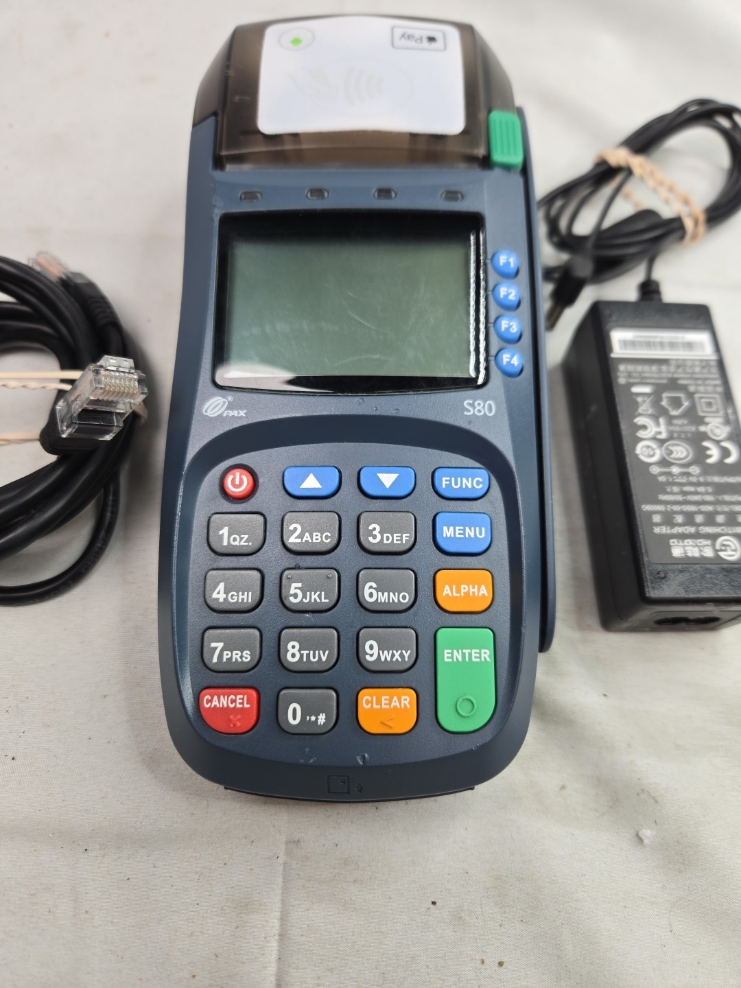 PAX S80 EMV NFC Credit Card Machine Terminal POS Processor With Power Cord