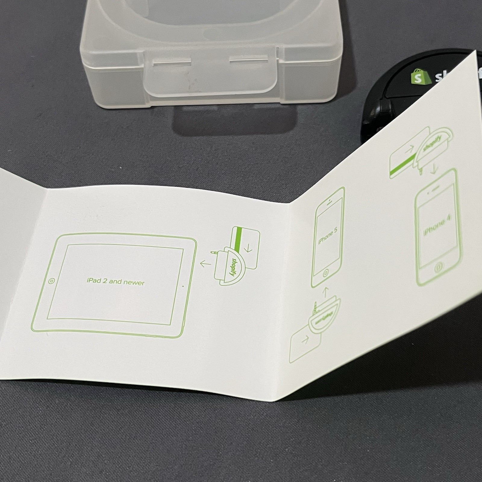 Shopify Mobile Card Reader Apple Android 3.5mm Headphone Jack POS Money Payment