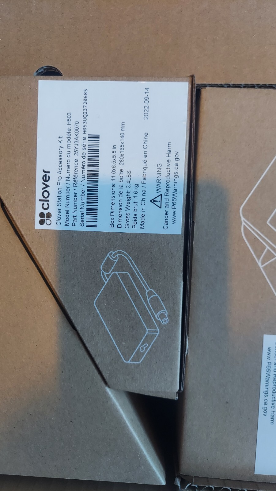 Clover POS System S503 C503 P500 POS Terminal Display Printer Register