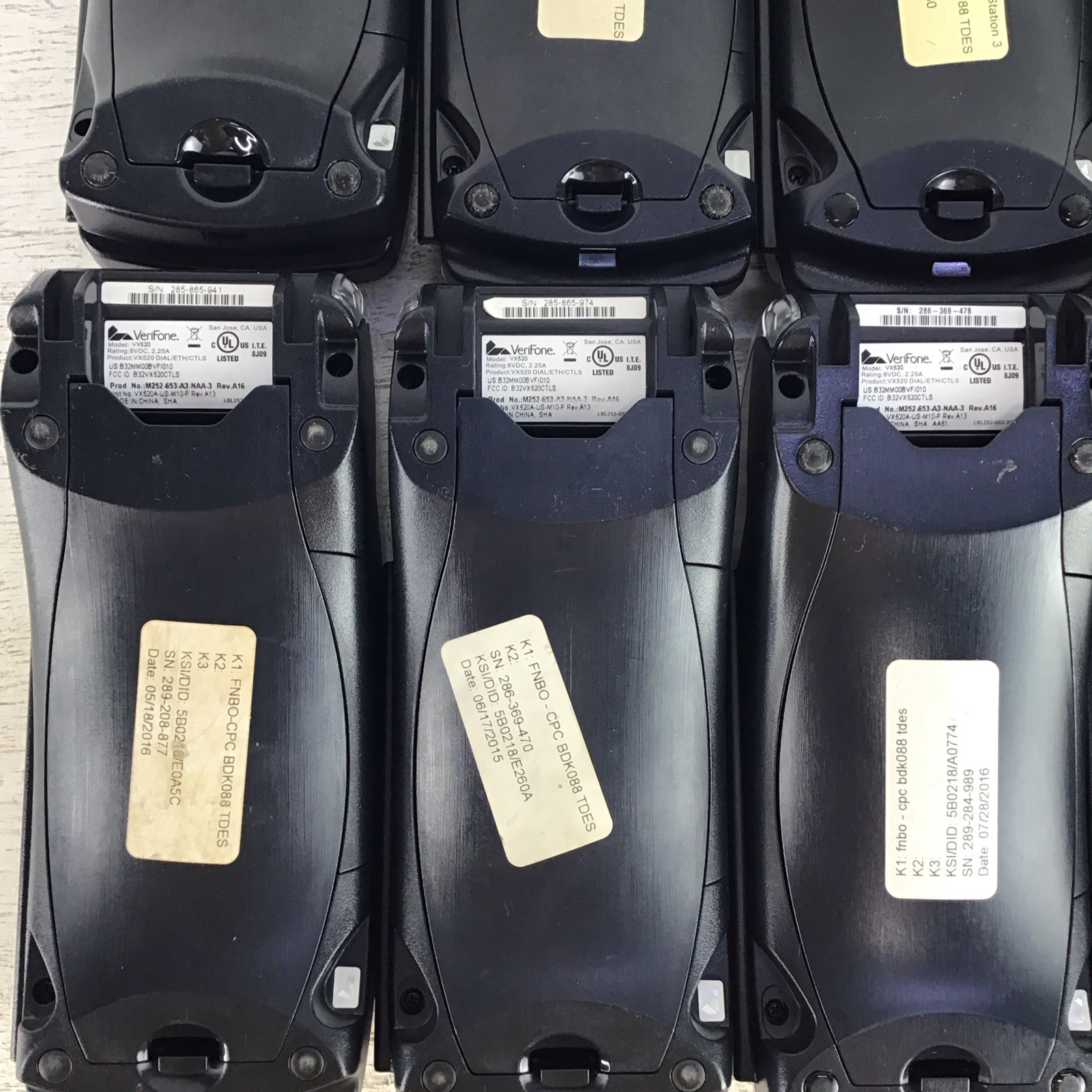 Lot Of 10 Verifone VX520 POS Terminals Tested Tampered READ