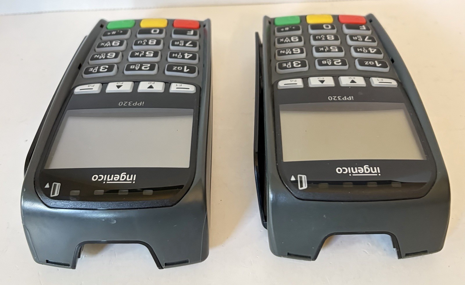 LOT OF 2 Ingenico IPP320 Credit Card Reader.UNIT ONLY,UNTESTED,NO CABLE&POWER AD