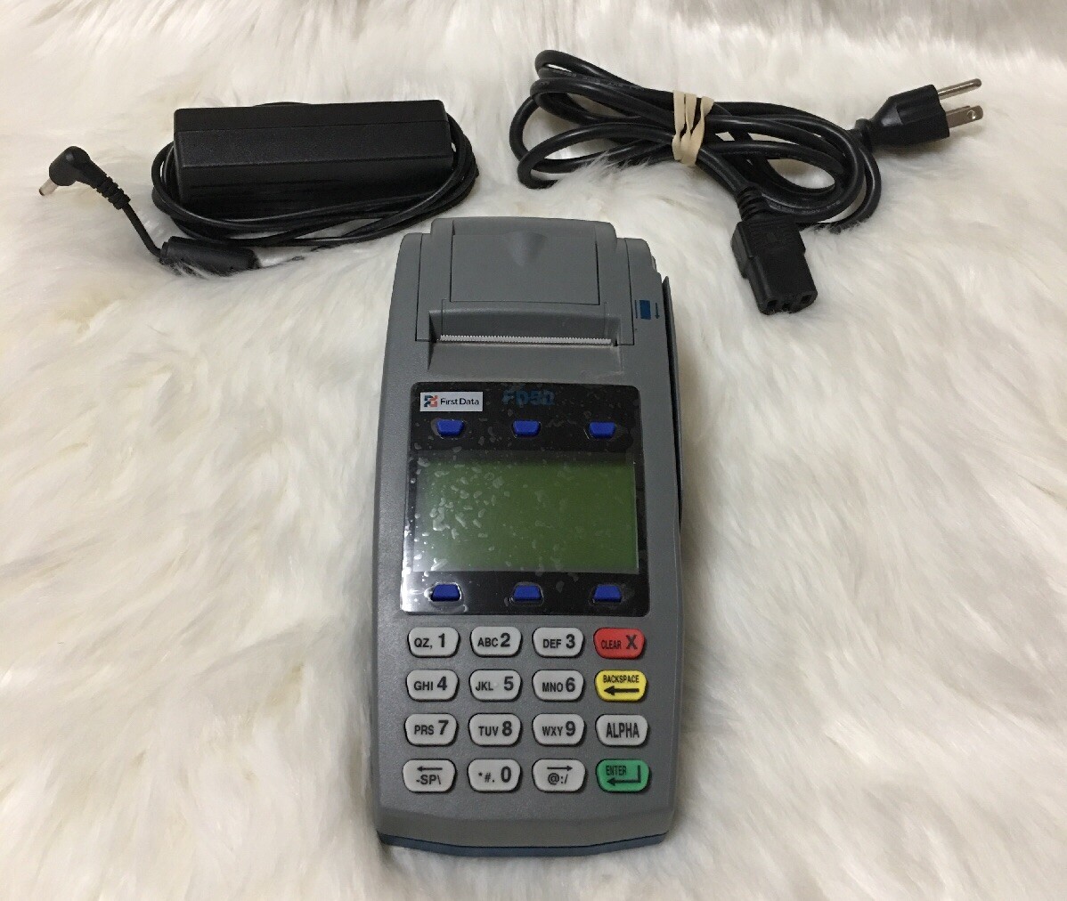 First Data FD-50 Credit Card Terminal Reader Machine User TESTED & WORKS GREAT!