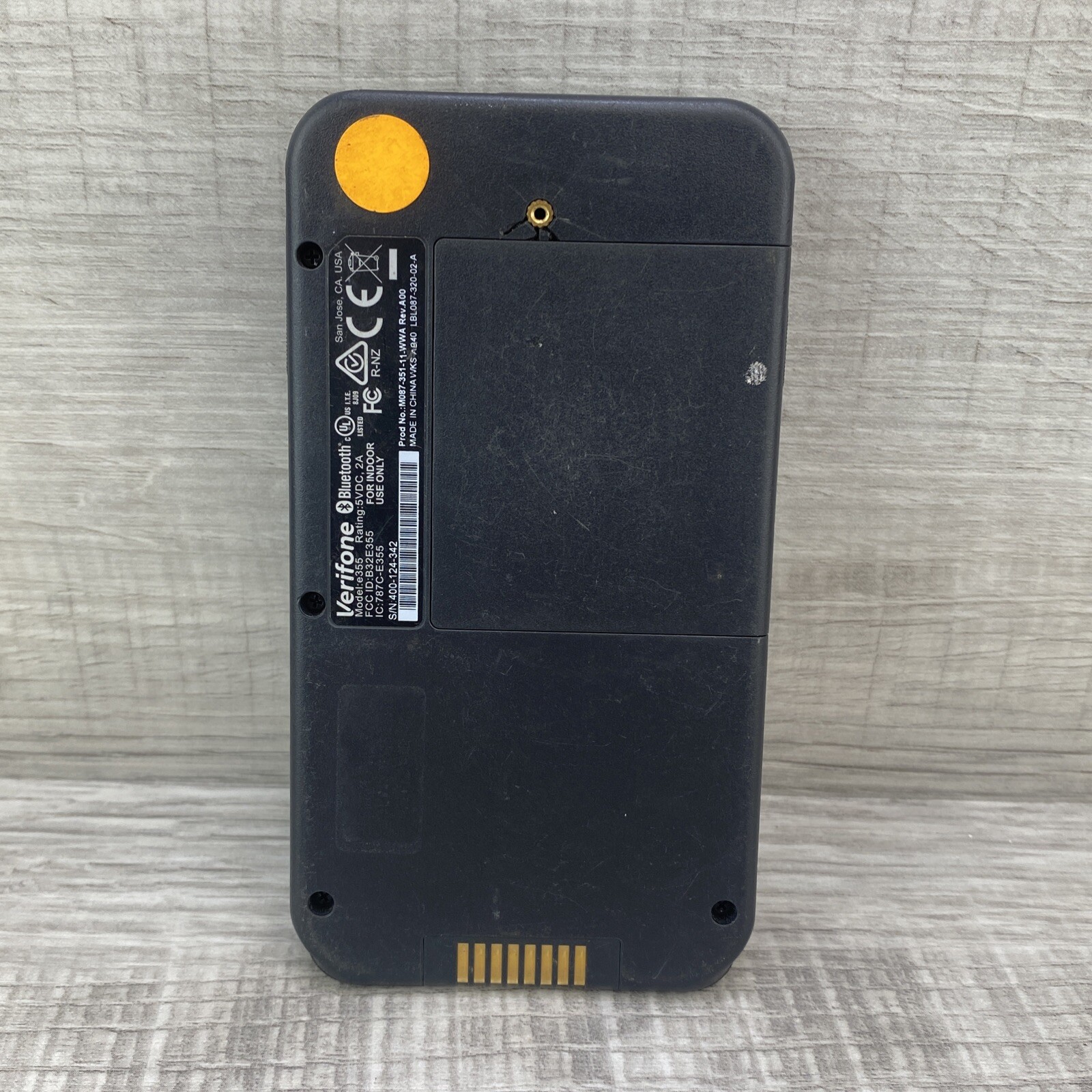 Verifone E355 Black Compact Mobile Bluetooth Smart and NFC Reader Payment Device