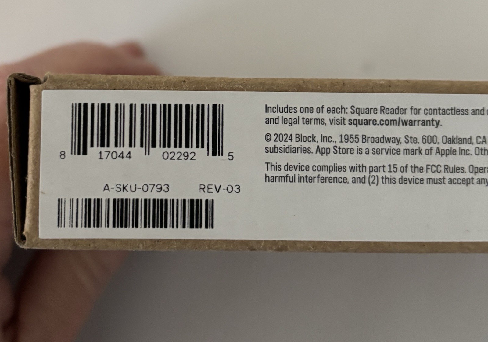Square Contactless And Chip Card Reader A-SKU-0793