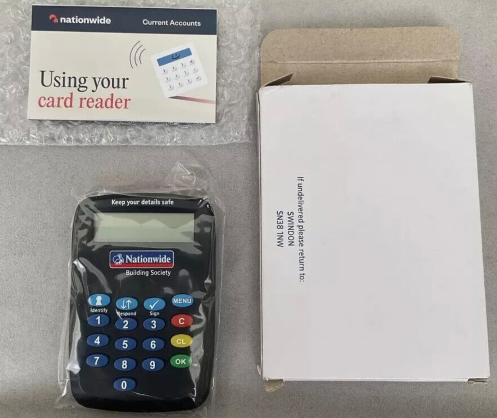 Nationwide- Card Reader Secure Online Banking PINsentry Device Works with Most