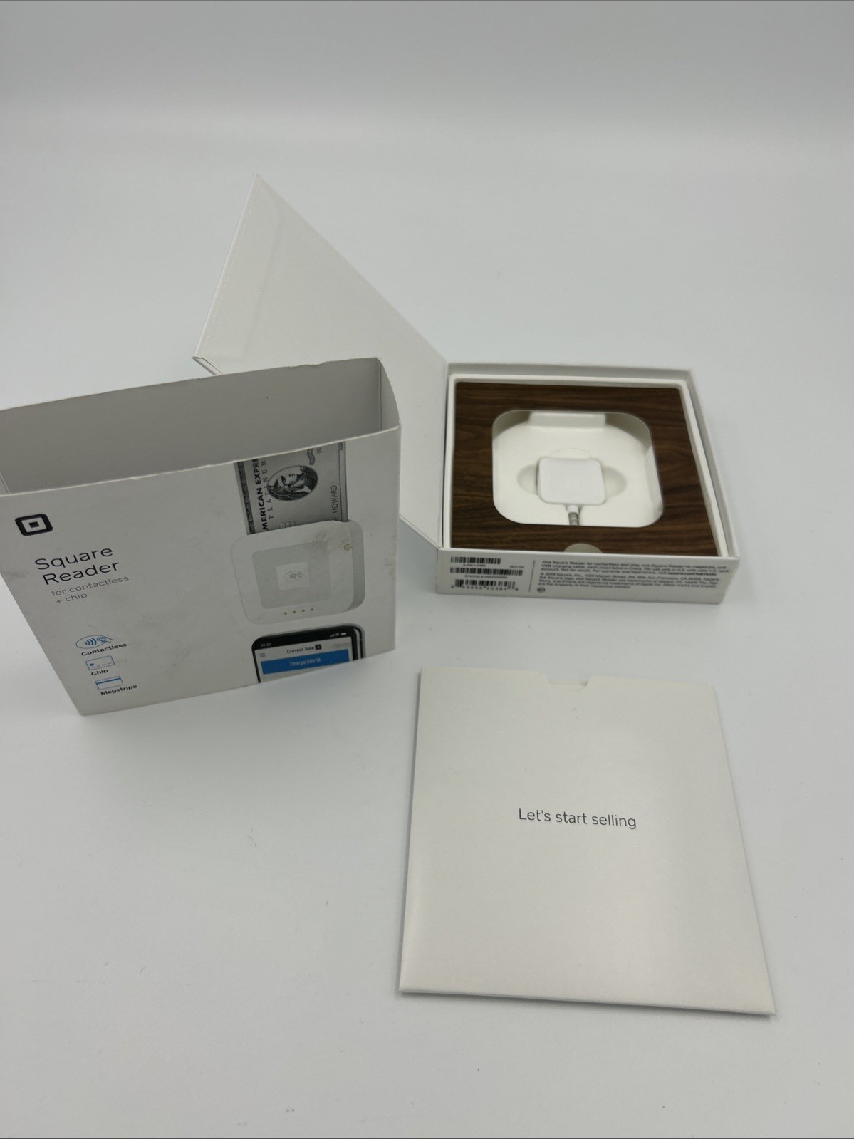 Square Contactless & Chip Credit Card Reader iOS Android A-SKU-0485 Tap Swipe
