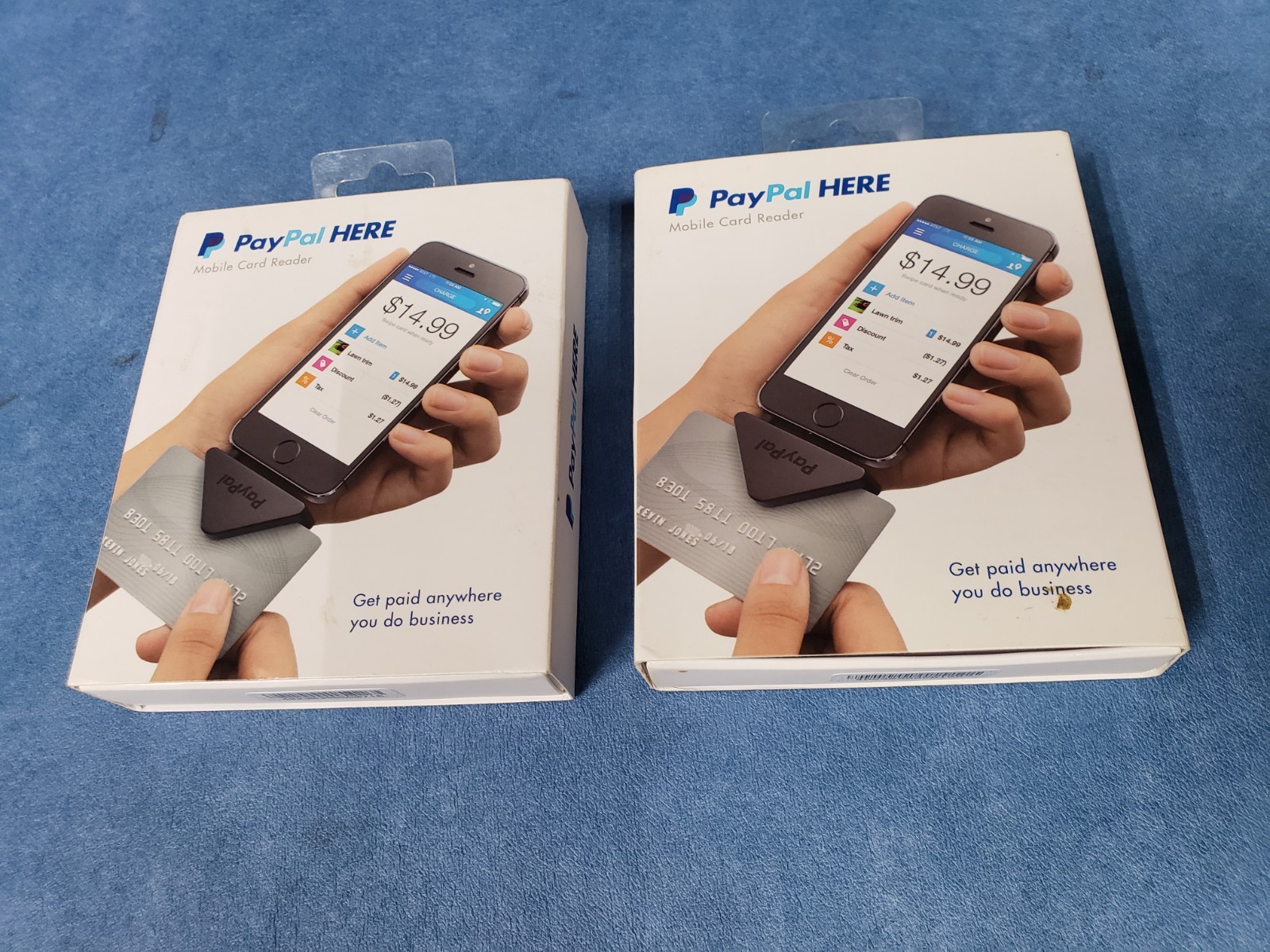 lot of 2 PayPal Mobile Card Reader Swiper PayPal Here IPhone Android audio jack