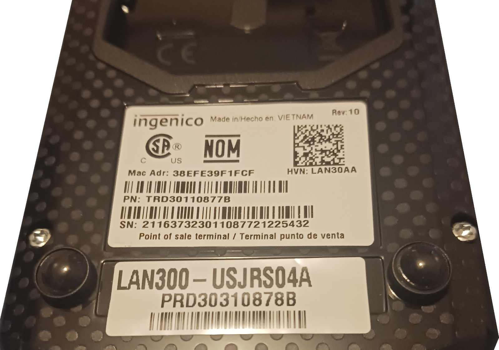 LANE 3000 CARD READER PAIR REPLACEMENT – Ingenico Credit Card, Encrypt, Scanner