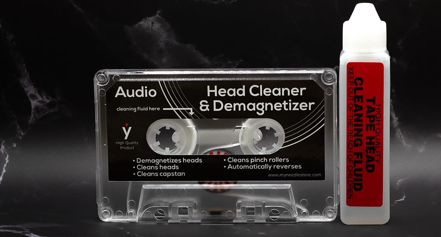 My Needle Store [KC-02] Premium Audio Cassette Head Cleaner & Small, Black