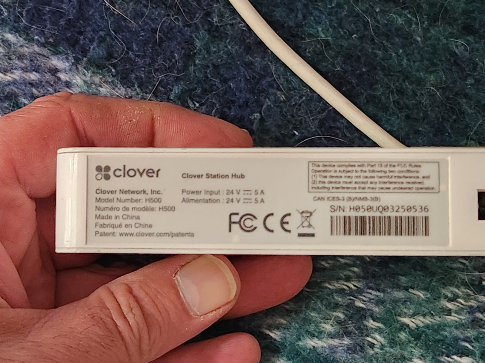 Clover Station C500 Point of Sale System With P550 Printer And Hub. Works