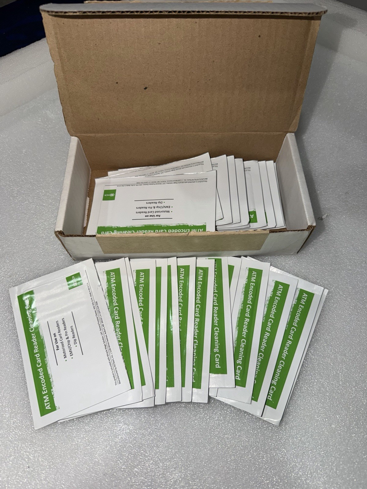 (25) NCR ATM encoded card reader cleaning cards