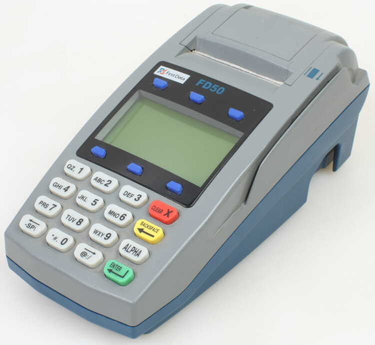 FIRST DATA FD50 CREDIT CARD TERMINAL USED
