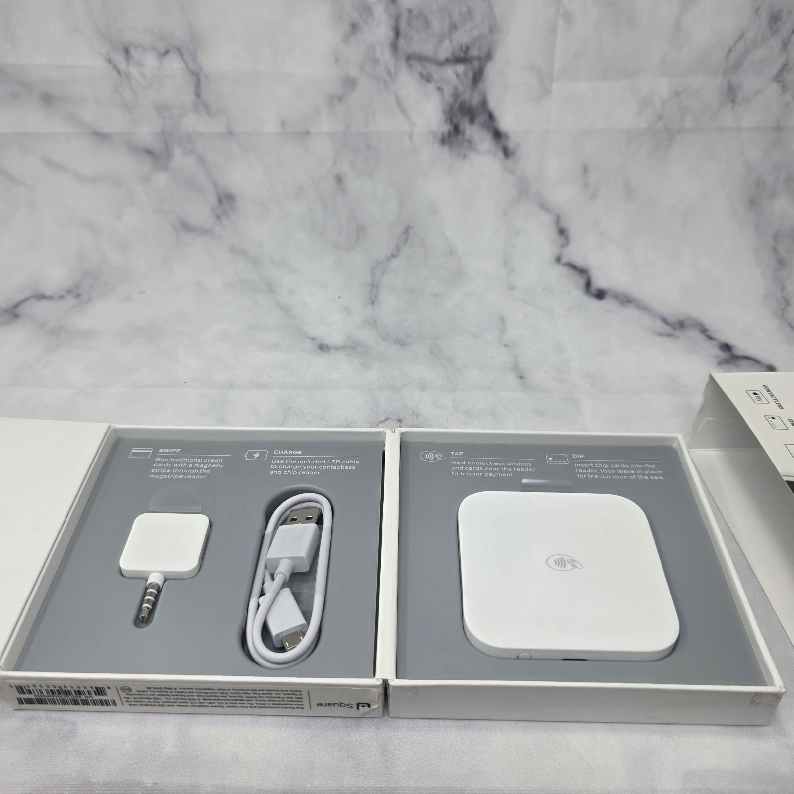 Square Reader 1st Gen Version One White Credit Card and Chip Accept Apple Pay