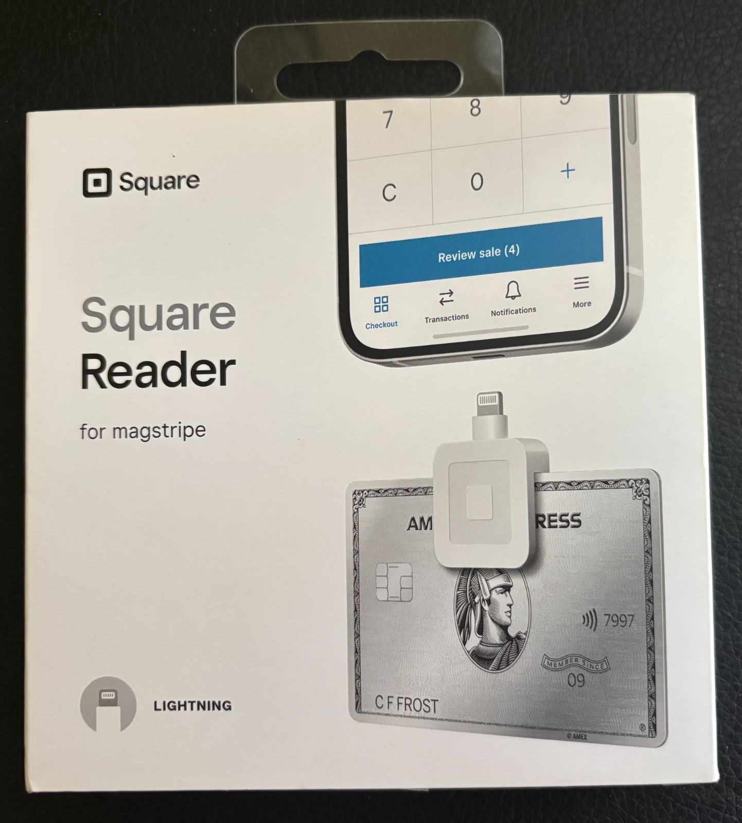 SQUARE Reader For magstripe LIGHTNING Mobile Credit Card Readers iPhone iPad