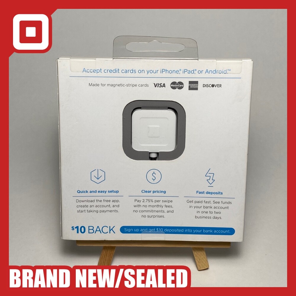 Square Reader Mag Stripe (A-SKU-0047) 3.5mm Aux Jack for iOS & Android BRAND NEW