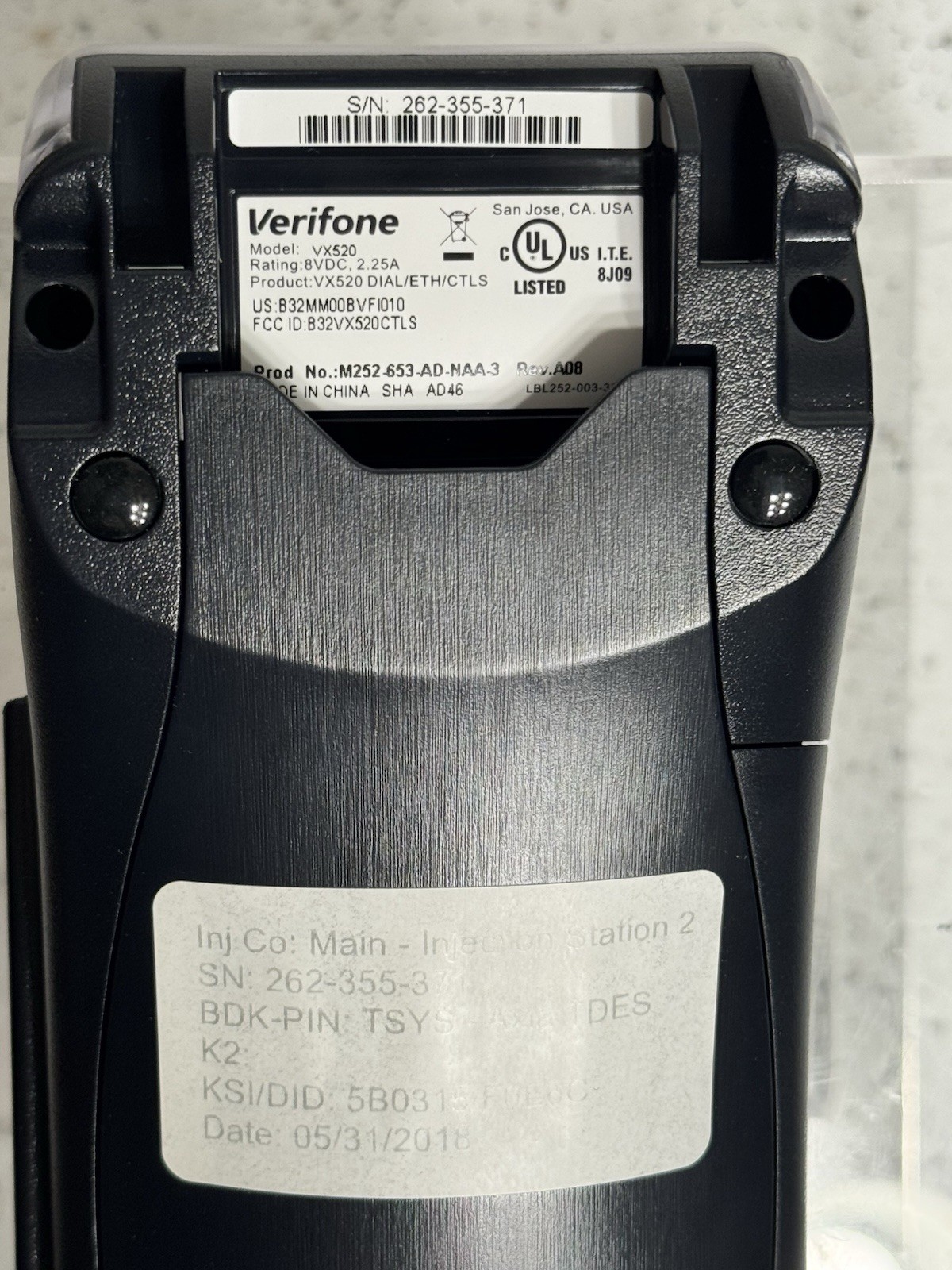 Verifone VX 520 CTLS Credit Card Machine missing manual New Open Box