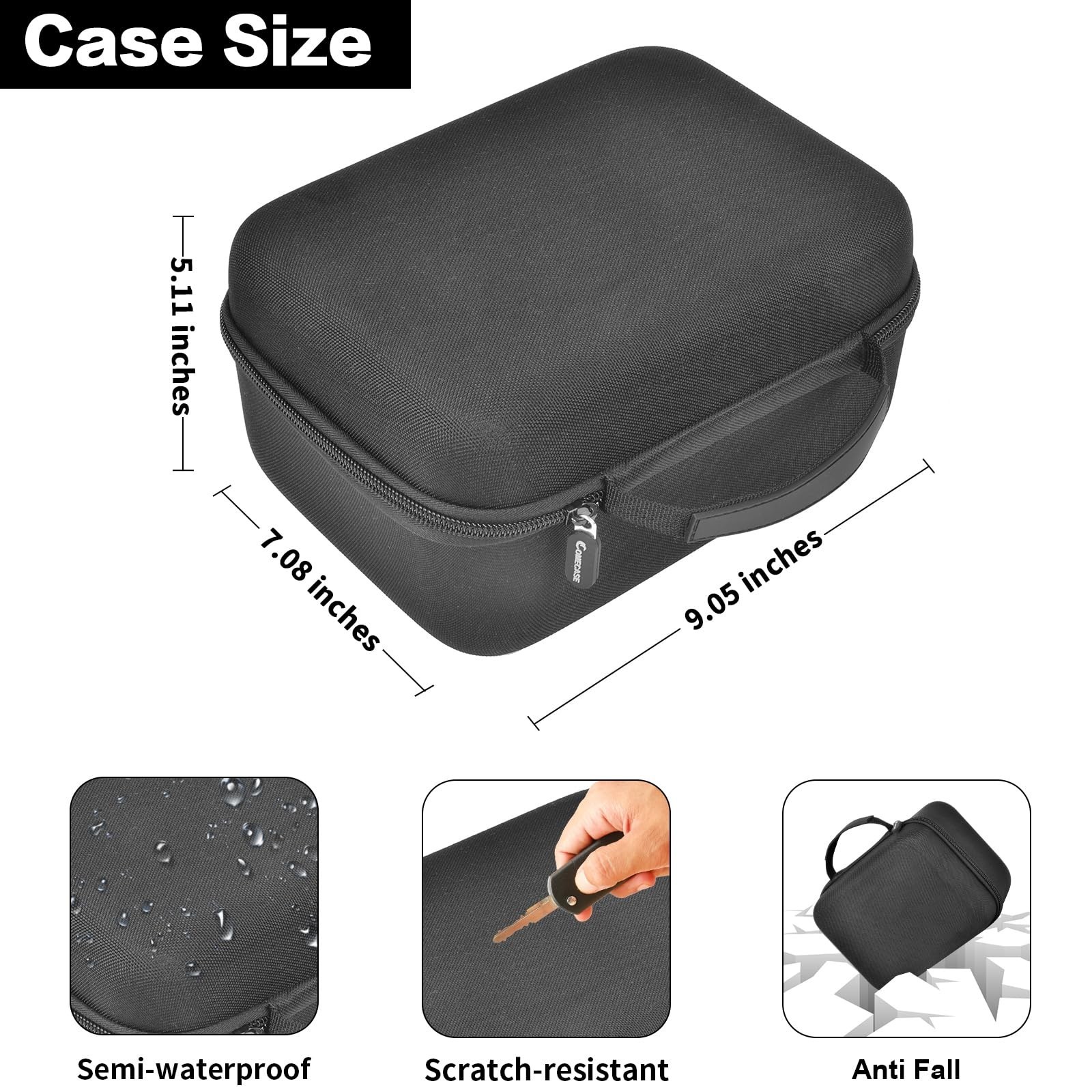 Mobile POS Case for Square Terminal Reader – Storage Holder with Charger & 5 Rec