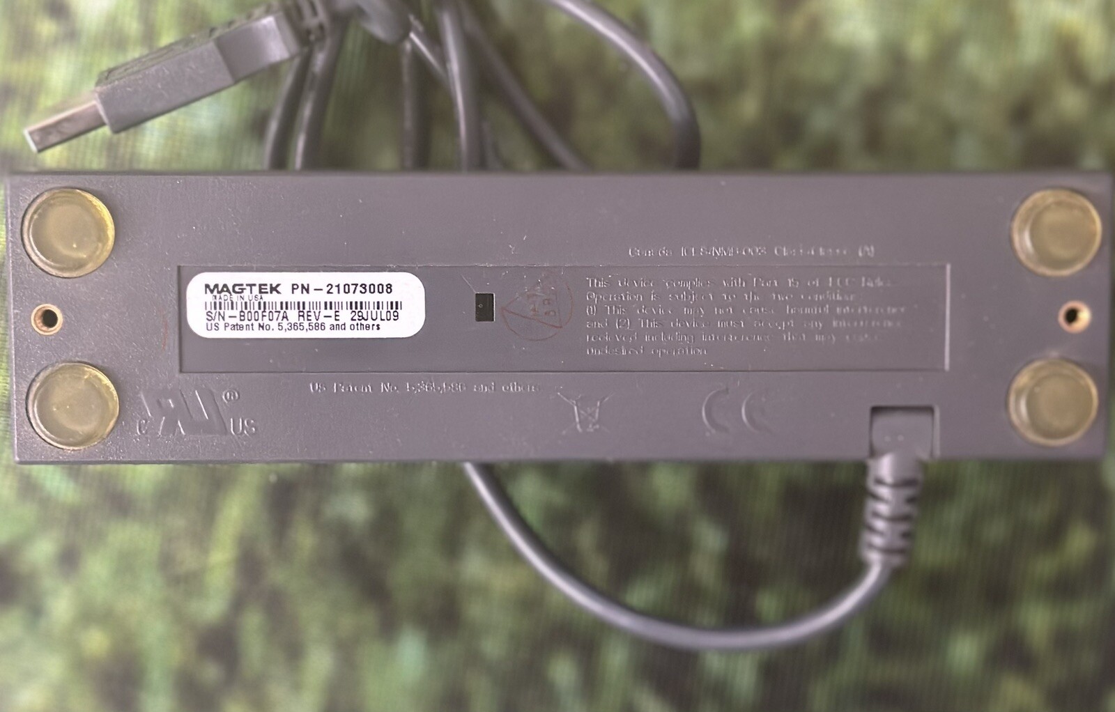 2-TRACK MAGTEK 850-046-00 MAGNETIC STRIP SWIPE CARD READER USB 21073008