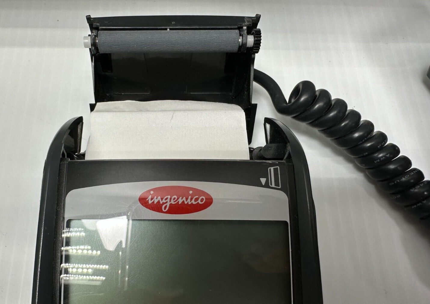 LOT OF 4 INGENICO ICT220 CREDIT CARD TERMINAL W/ ADAPTER