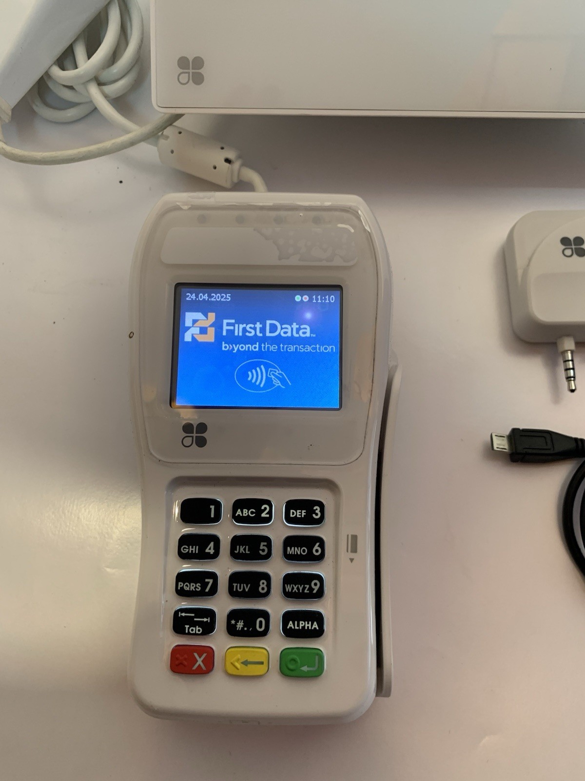 Clover Mini 3G C301 Credit Card Terminal POS System w/XPED-8006L2-3CR White