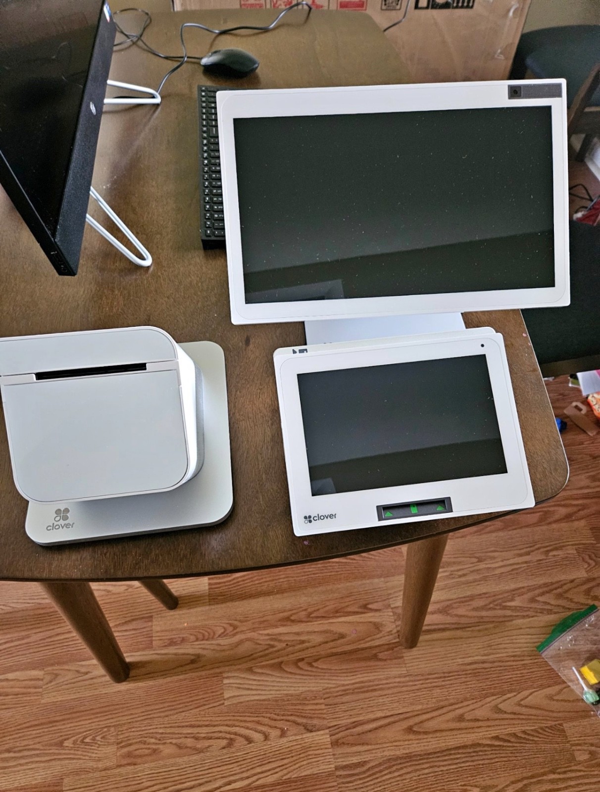 Clover Station Duo POS System w/ Printer, Scanner, Receipt Paper & Power Supply