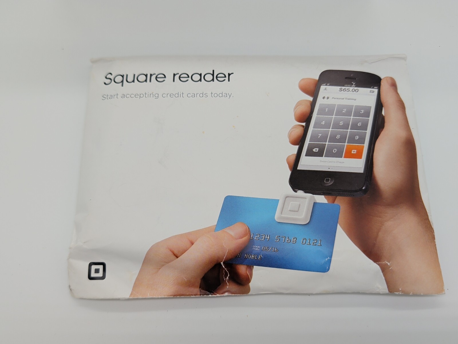 Square Card Reader, Debit Credit, Mobile Payment for Apple or Android , White