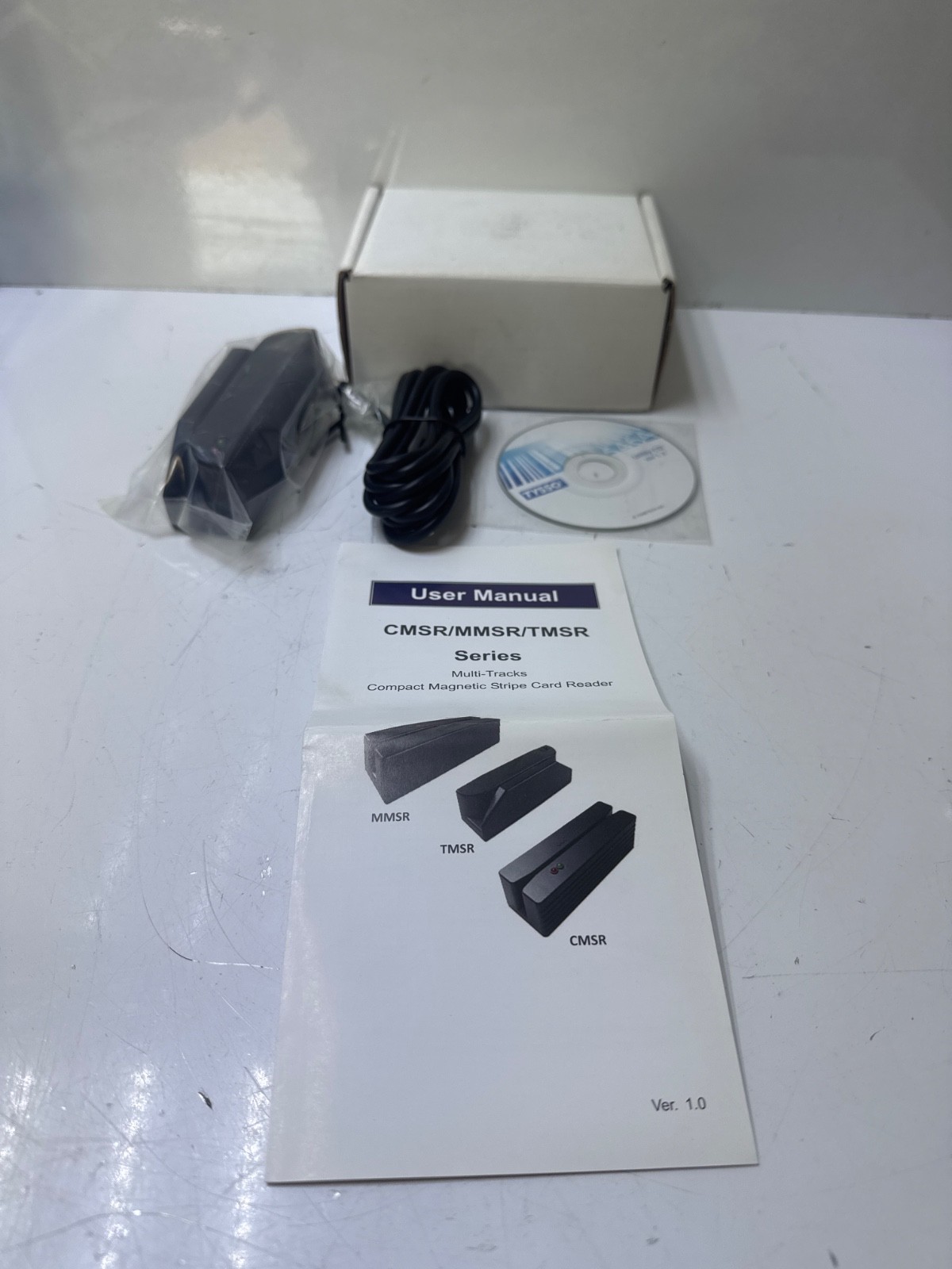 Tysso TMSR-380-33-U-SB Compact Magnetic Stripe Card Reader