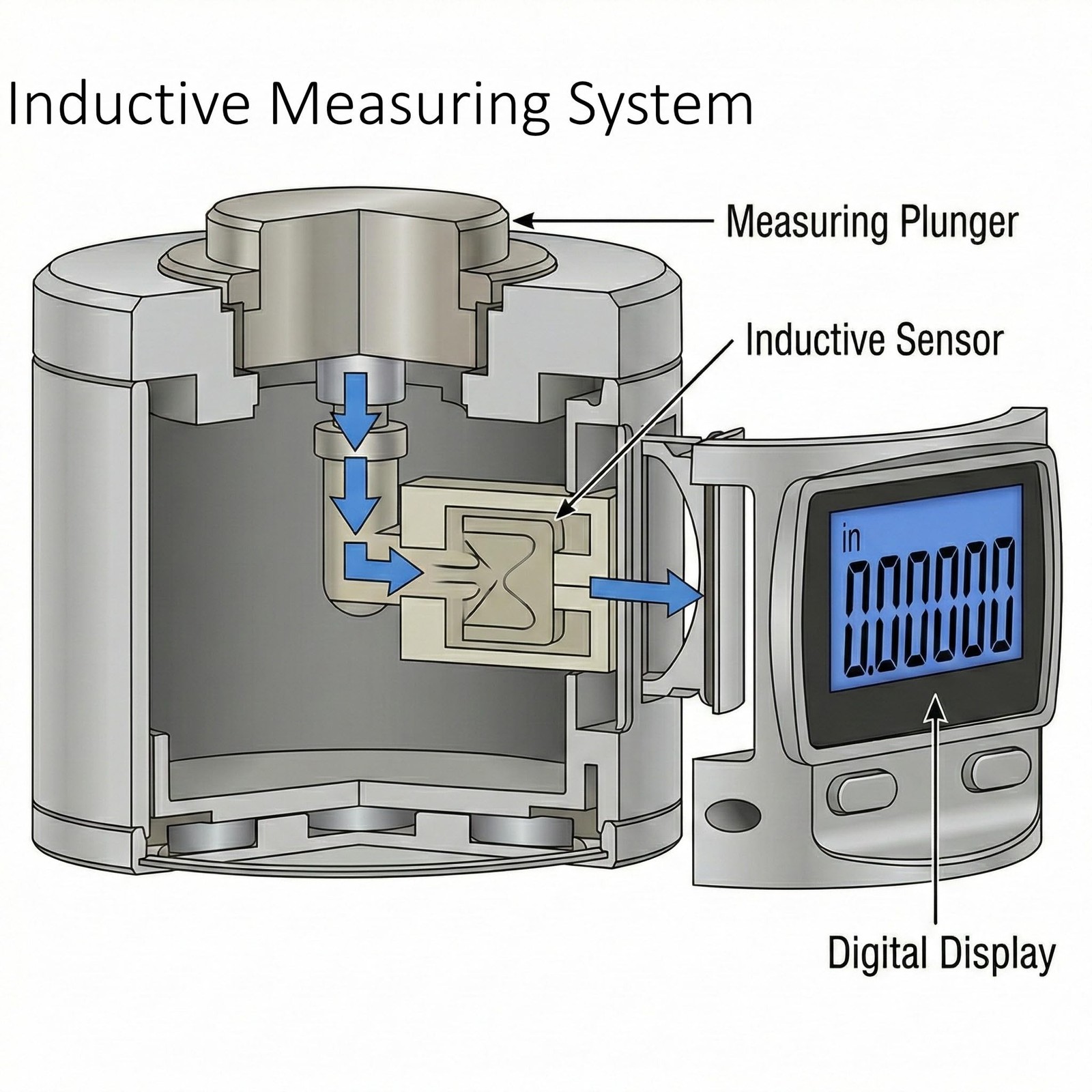 Accusize Industrial Tools IP65 Electronic Digital Magnetic Height Presetter, …
