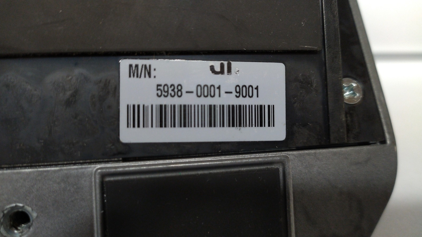 NCR Credit Card Swiper Reader HTF Black Store Screen Gray 5938-0001-9001