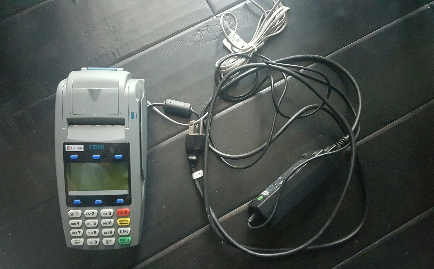 FIRST DATA FD50 CREDIT CARD MACHINE READER TERMINAL FirstData FD-50