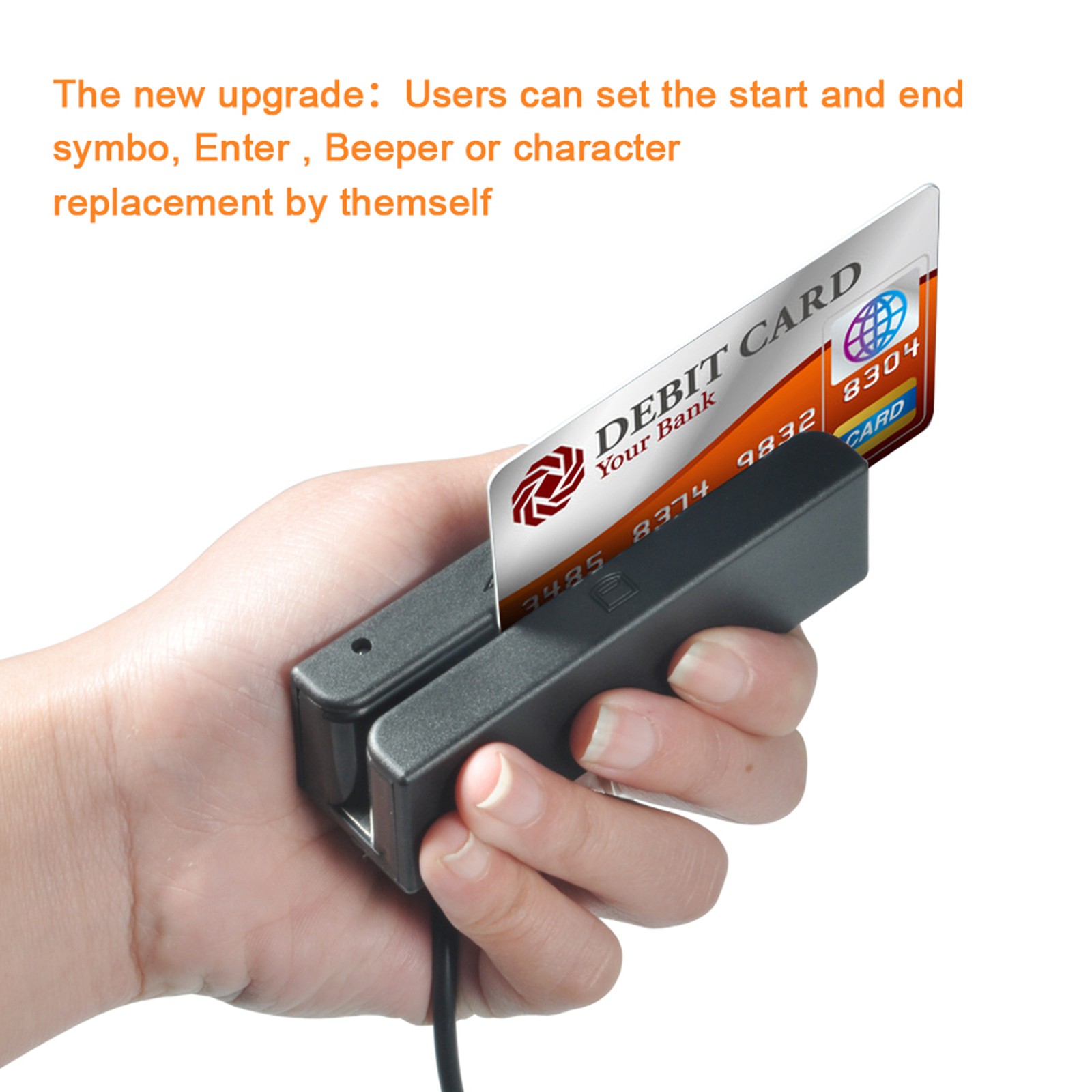 MSR580 USB Magnetic Strip Card Reader 3 Tracks Mini Mag HiCo Swiper