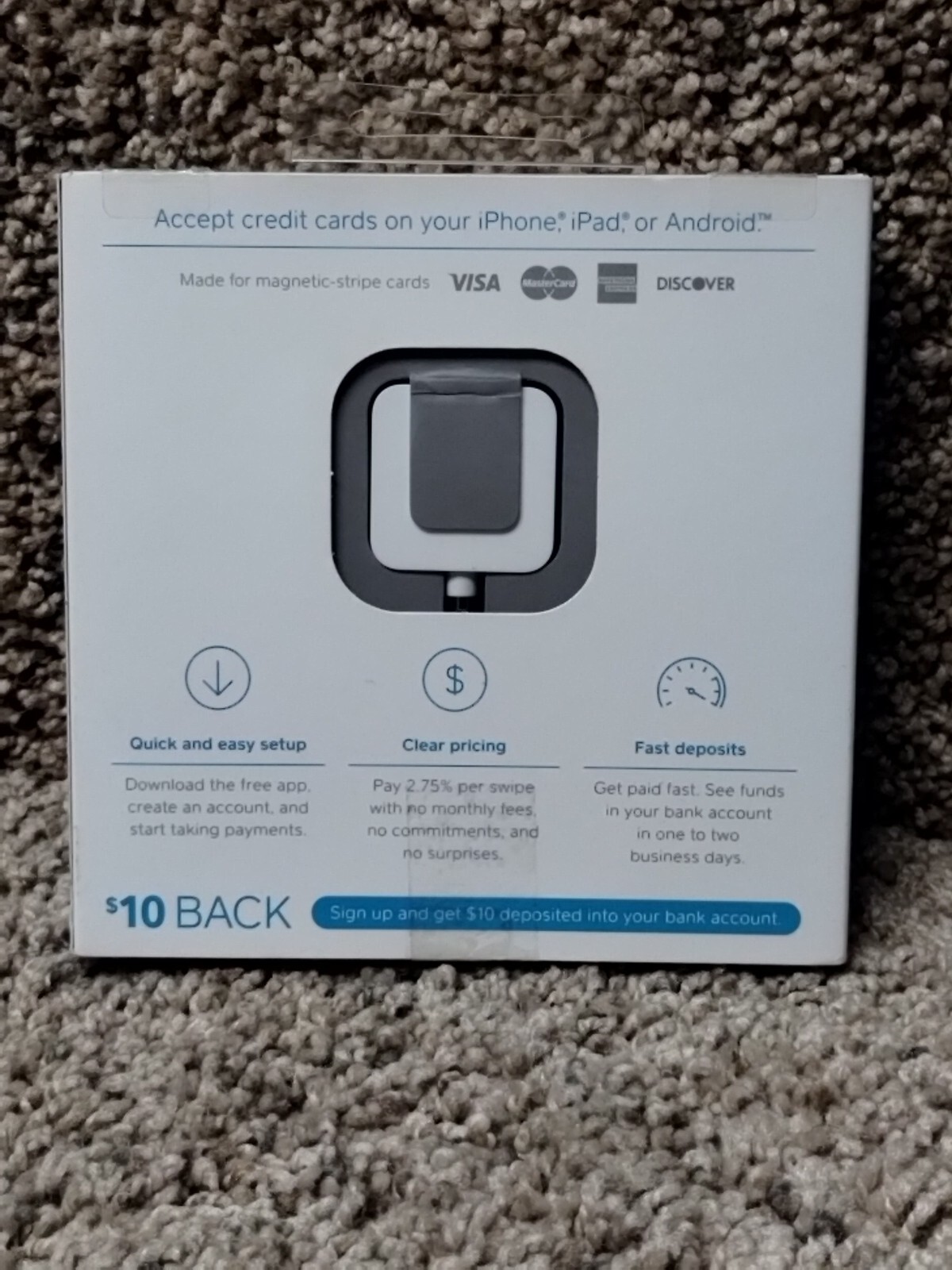 Square Credit Card Reader for iPhone, iPad and Android NEW