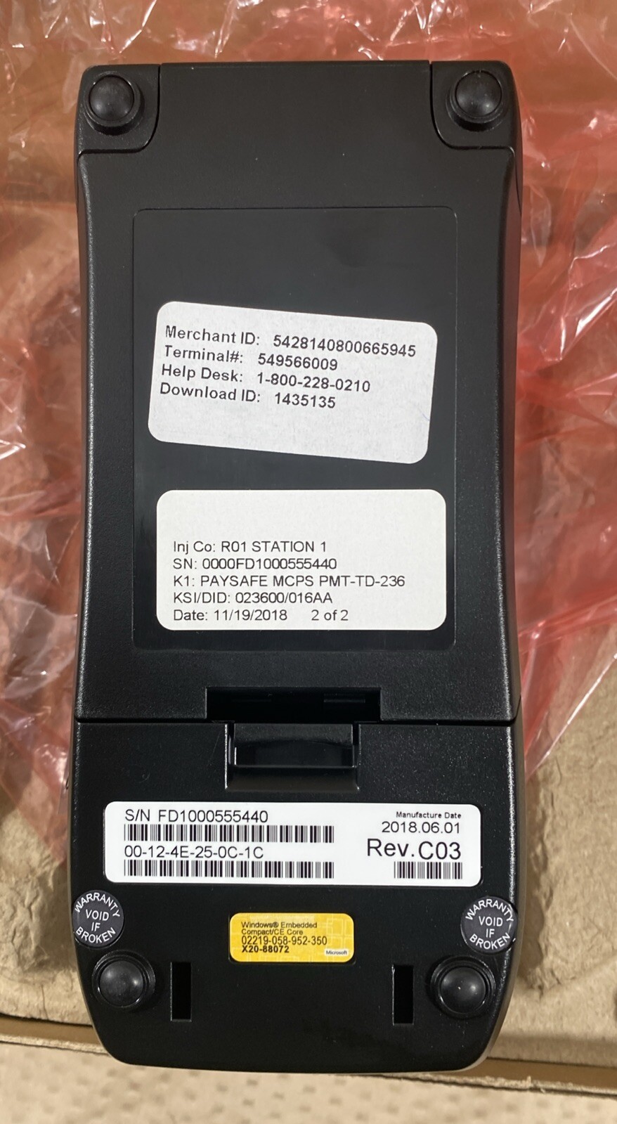 Lot of 2 First Data FD130 Credit Card Terminal BRAND NEW OPEN BOX
