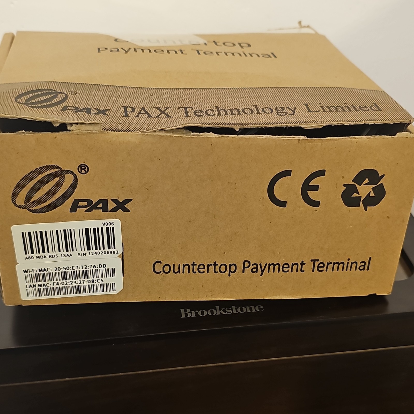 PAX S80 Wired Credit Card Terminal Countertop Payment Reader Model S80