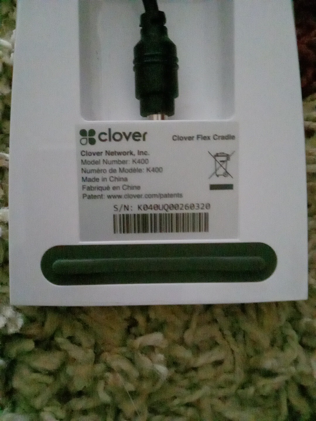 Clover Flex Handheld POS System and Card Reader White It Lock Also A Sumup Card
