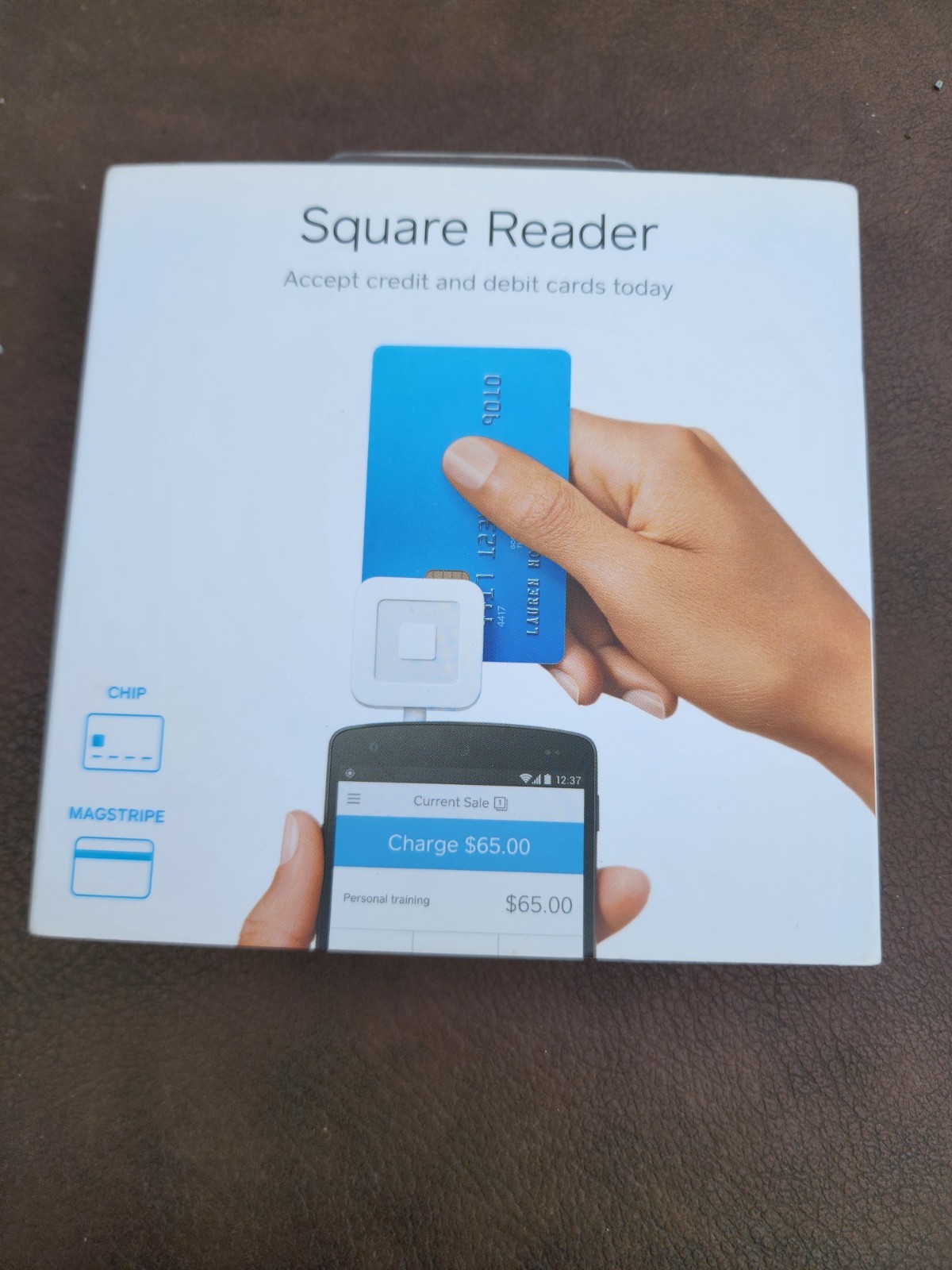 Square Credit Card Reader for iPhone, iPad and Android + chip cards