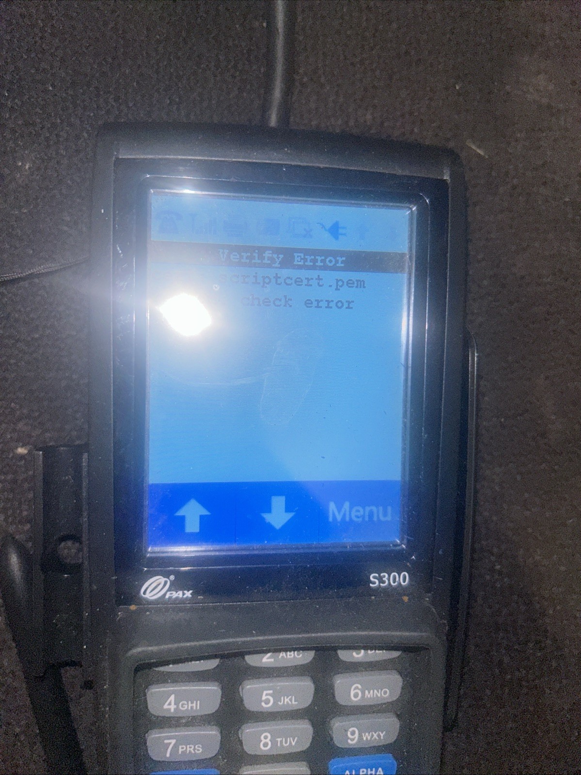 Pax Model S300 Pin Pad POS Credit Card Terminal *Tested*
