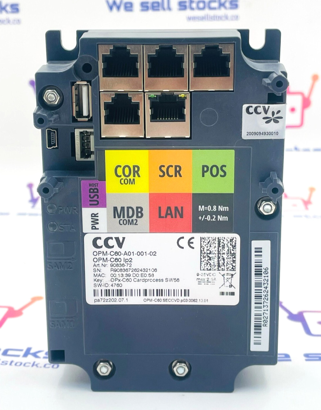 CCV OPM-C60-A01-001-02 Terminal Control Module OPM-C60IP2 (Used)