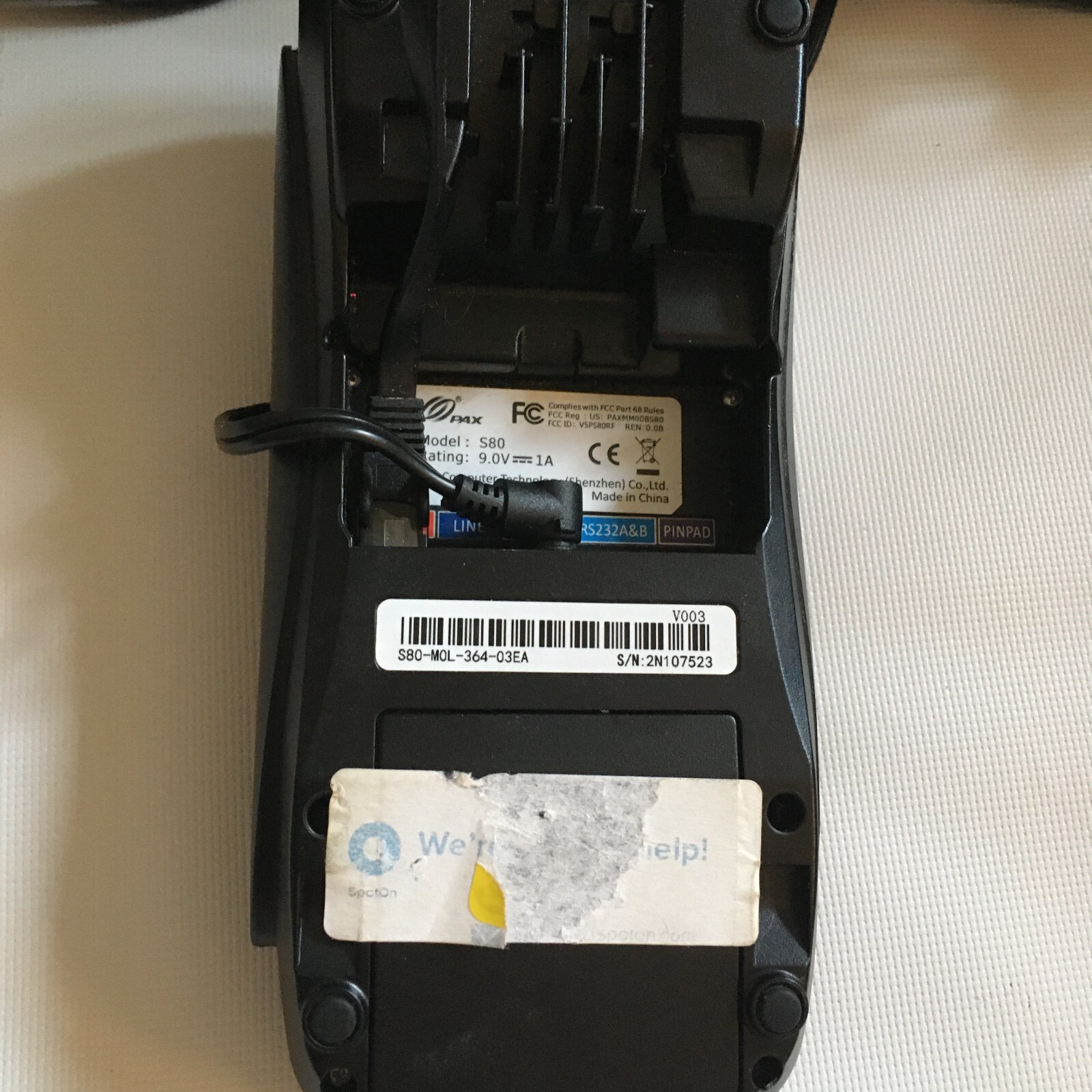 PAX S80 POS Credit Card Terminal UNTESTED