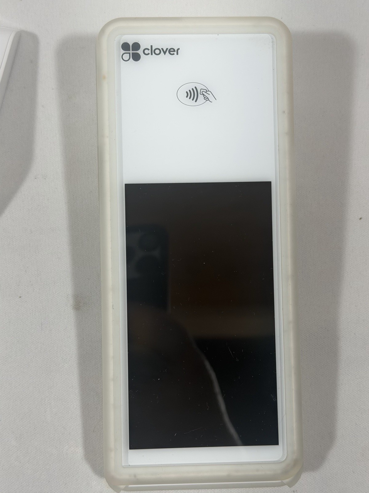 Clover Flex POS System Terminal Cradle Card Reader Untested As Is 75 Characters