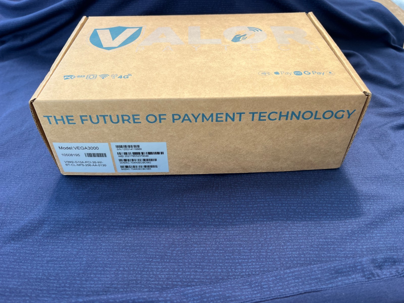 Valor Paytech VEGA3000 4G Android POS Credit Card Payment Terminal – NEW in BOX