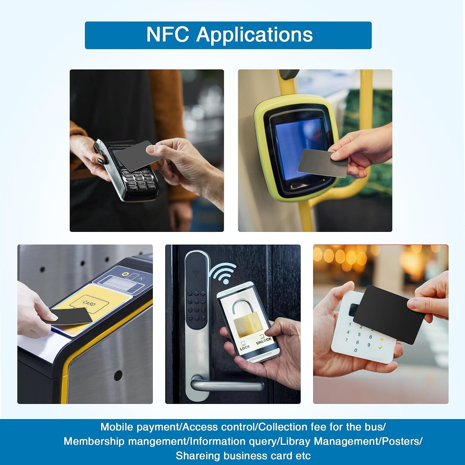 10Pcs Rewritable NFC Tags – Ntag 215 NFC Cards for Easy and Convenient Functi…
