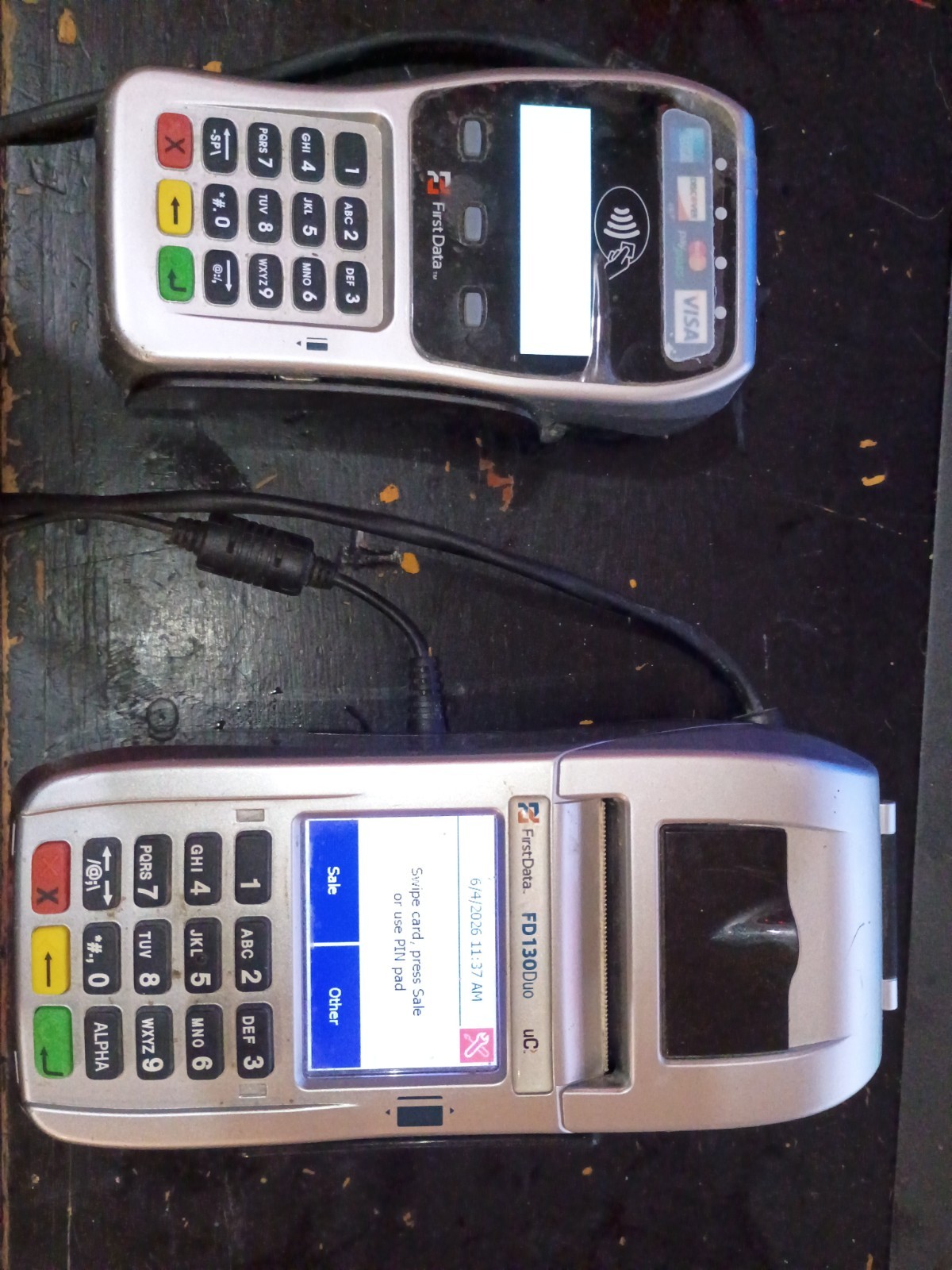 First Data FD130 DUO Credit Card Terminal w/ FD35 PIN Pad, Wired Connectivity