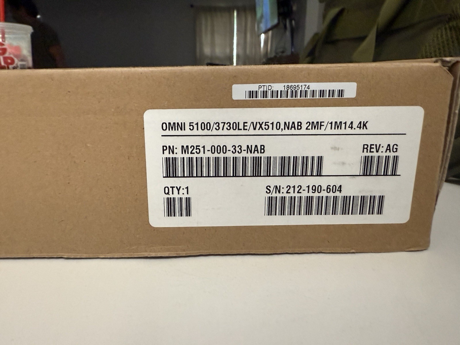 Verifone 3730 Omni 5100 Credit Card Terminal w. 1000SE Pinpad Power Supply