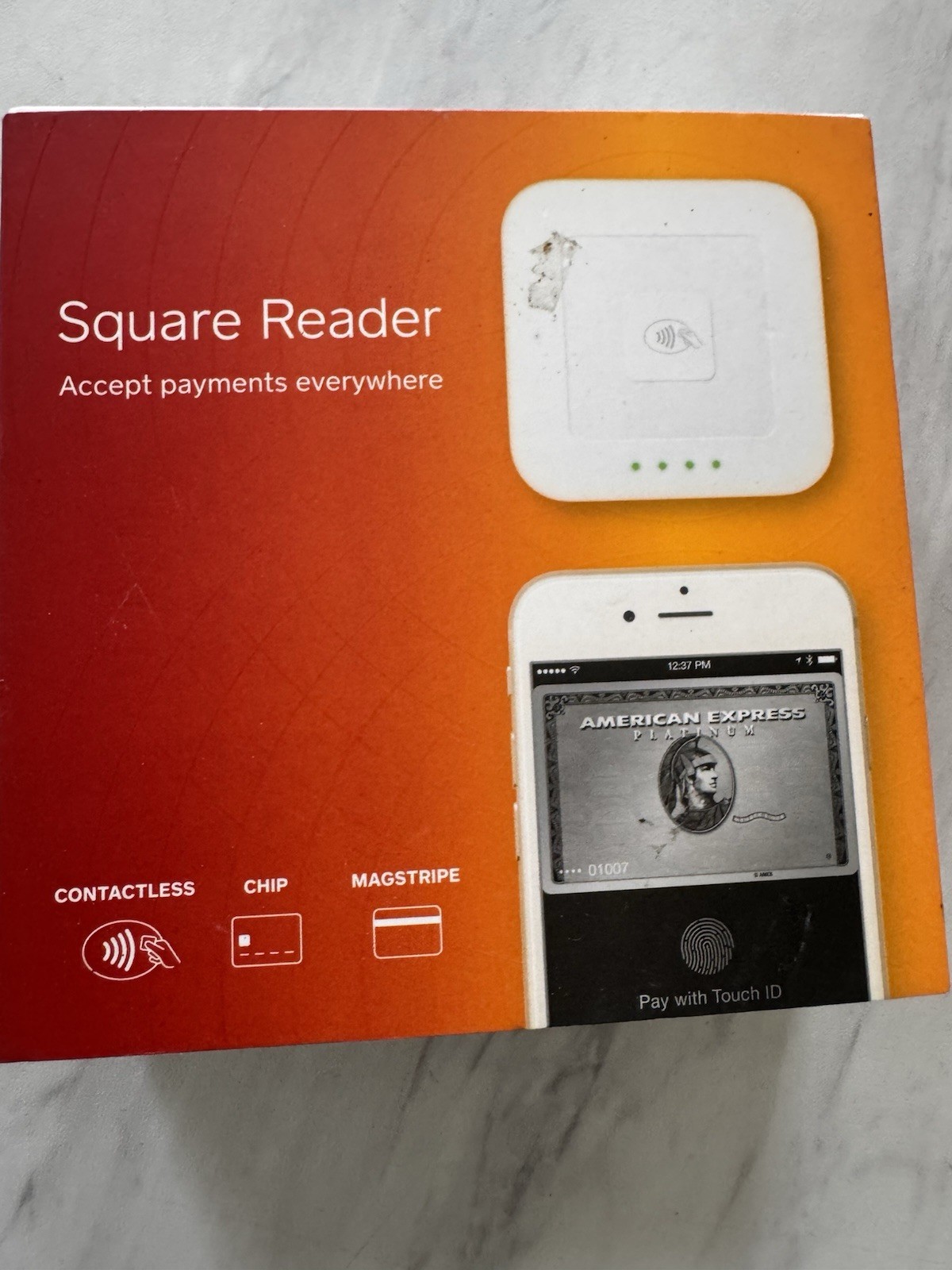 Square Credit Card Reader for Contactless and Chip Machine A-SKU-0113 – Sealed